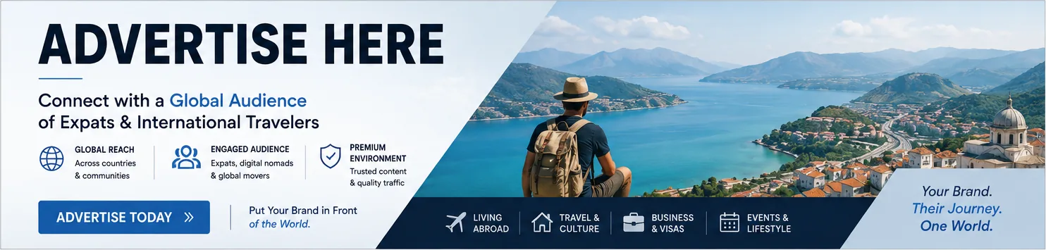 Advertise here — reach expats, digital nomads and international travelers worldwide